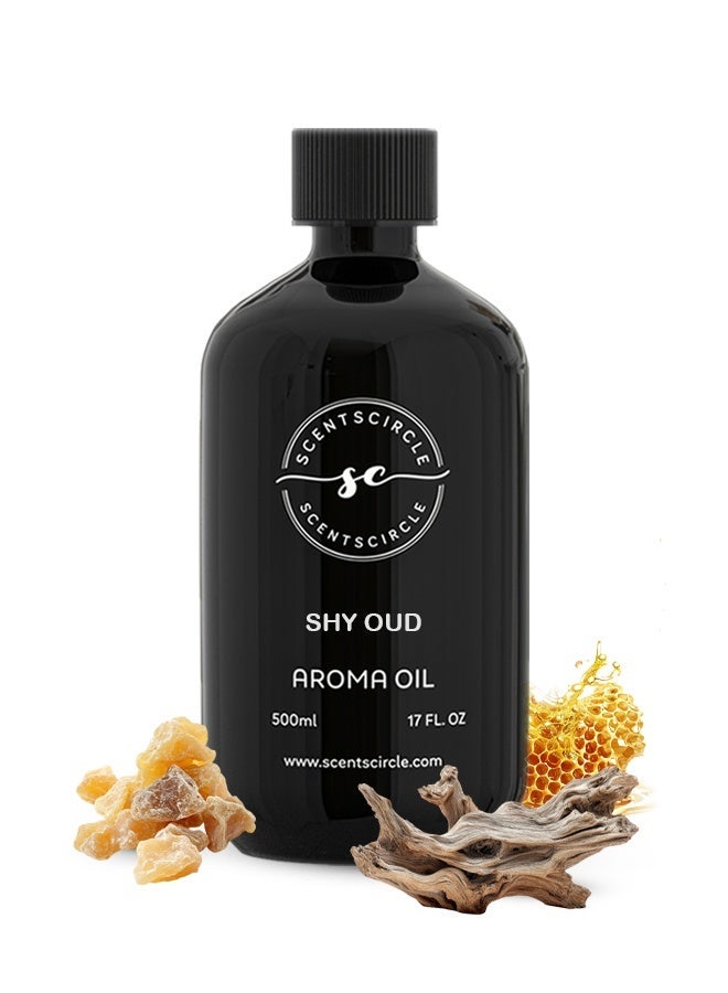 Scentscircle Shy Oud Fragrance Diffuser Oil 500ml with Olibanum | Honey Heart | Agarwood Base for Majlis, Home & Office | Scentscircle - Image 1